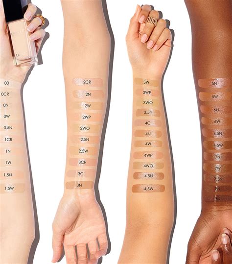 how to find dior foundation shade|dior forever foundation color chart.